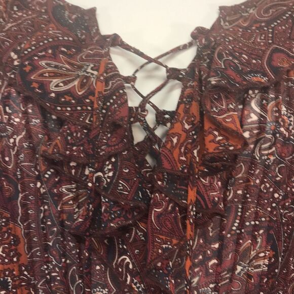 Ban Jara Sheer Paisley Tunic Peasant Pirate  Sz M - Picture 6 of 11
